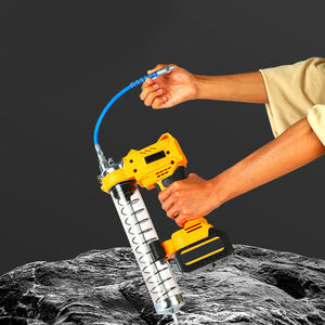 Pistola de engrase eléctrica Batería de litio Cubo completamente automático Excavadora de doble propósito Caterpillar Dedicada - Product Image 1