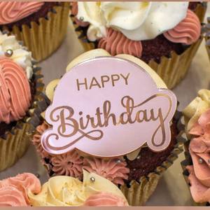 Adorno para tarta <span class=keywords><strong>de</strong></span> <span class=keywords><strong>feliz</strong></span> <span class=keywords><strong>cumpleaños</strong></span>, adornos para tarta <span class=keywords><strong>de</strong></span> <span class=keywords><strong>cumpleaños</strong></span>, <span class=keywords><strong>disco</strong></span> acrílico redondo <span class=keywords><strong>de</strong></span> 5cm - Product Image 2