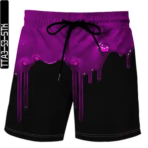 Shorts 2024 New Swim Trunks Digital 3d Printing Shorts Summer Sports Casual Pants Summer Loose Men'S Beachwear