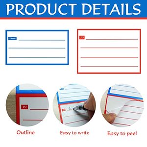 Etiquetas de envío en blanco para dirección de remitente, 160 hojas, 320 pegatinas, adhesivo permanente - Product Image 6