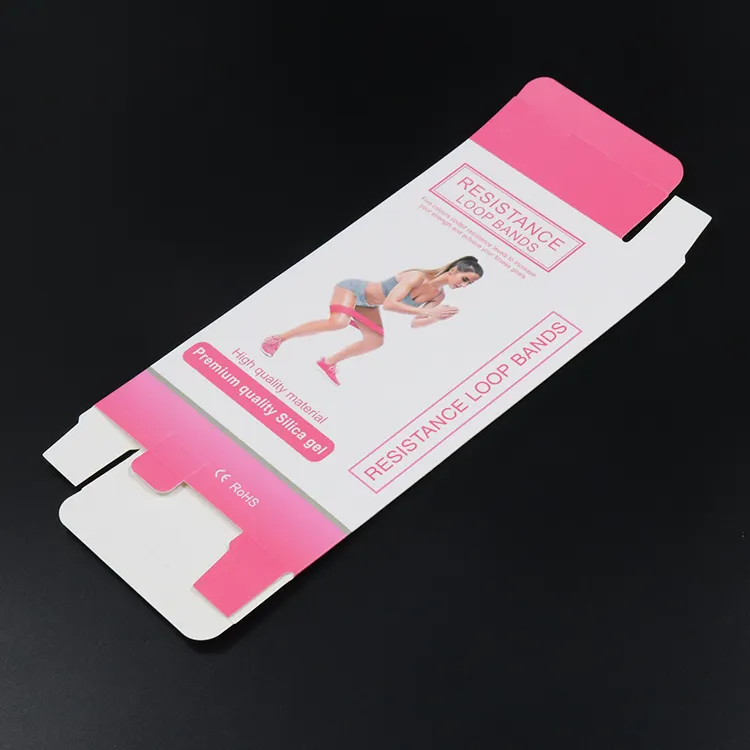 Beilan Factory Custom Roze Kleur Doos Afdrukken 350 Gram Kunst Papier En Fitness Gereedschapskist Verpakking Met Logo Desig