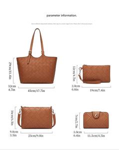 Nouveau sac fourre-tout tendance et polyvalent pour femmes, élégant et de grande capacité, ensemble de trois sacs à main pour femmes - Product Image 6
