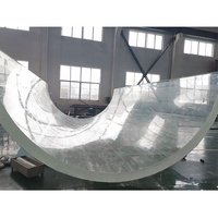 Feuille acrylique personnalisé en usine, parc aquatique, rivière, étanche, Tunnel, parc d'attractions, en acrylique