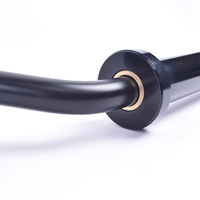 Barre de squat Yx en acier pliable avec poignée et coussinets de sécurité pour soulevés de terre, épaules et squats