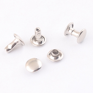 Petit rivet à double capuchon en <span class=keywords><strong>métal</strong></span> de 8x8mm bon marché pour l'attache de sangle de lanière de sac - Product Image 4
