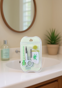 Set per la cura delle sopracciglia Grenobil, lama affilata in acciaio inossidabile, manico in plastica, forbici per destrorsi per la cura delle sopracciglia - Product Image 2