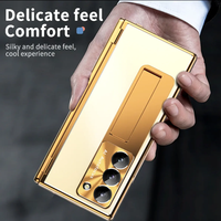 Étui en alliage d'aluminium pour Samsung Z Fold 8 ultra 7 6 5 4 3, protection intégrale, film en verre, support pliable, coque de téléphone