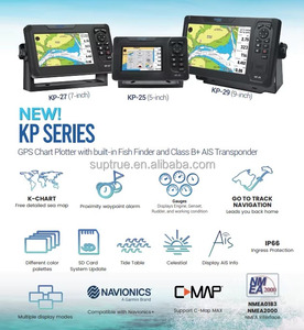 <span class=keywords><strong>Traceur</strong></span> de cartes <span class=keywords><strong>GPS</strong></span> Suptrue ONWA KP-29A de 9 pouces avec antenne GNSS intégrée et transpondeur AIS de classe B+ pour yachts - Product Image 3