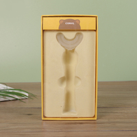 Boîte cadeau en papier personnalisée avec coque extérieure transparente pour la protection des accessoires de consommateur