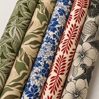 Tissu Popeline 100% Rayonne Écologique, Motif Floral Noir et Blanc, Idéal pour Robes Élégantes – Vente Chaude, Faible MOQ