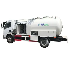 Dongfeng lpg truck 2.5mt 5500 liters mobile lpg filling truck gas dispenser truck for sale