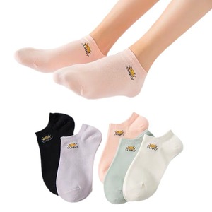 Women's Korean Style Ankle Socks Fruit Pattern Breathable Cotton Blend Casual Socks For Daily Wear - Product Image 5