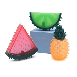 Jouet à mâcher pour chien durable en TPR personnalisé, en forme d'os, motif de fruits, interactif, congelable, vente en gros, marque SORADD - Product Image 5