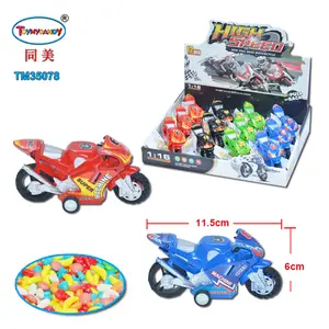 Vente chaude en plastique mini moteur jouet avec des bonbons jouets pas chers