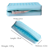 Jouet sensoriel en silicone souple de couleurs multiples pour l'école Push Pop Bubble Fidget Purse Bag Pencil Case Gift