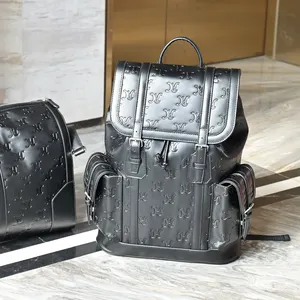 Luxury Custom College Backpacks Waterproof Vegan Leather Travel School Business Notebook Laptop Backpack For Men