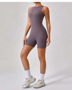 Jy Vật Liệu Chất Lượng Cao Brazil Phụ Nữ Của Một Mảnh Chạy Nâng Hip Yoga Quần Nhanh Chóng Làm Khô Chặt Chẽ Thể Thao Bán Buôn Jumpsuit - Product Image 4