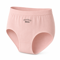 Braguitas de mujer al por mayor de color liso sin costuras con letras, de tiro medio, suaves, transpirables, de alta elasticidad, con refuerzo antibacteriano 7A, ODM de fábrica