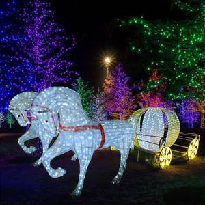 Nouveau design Illuminé Renne <span class=keywords><strong>et</strong></span> Traîneau LED Décoration de Noël pour Décor de Vacances Extérieur <span class=keywords><strong>et</strong></span> Intérieur - Product Image 3