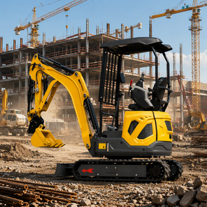 Mini-excavatrice de 1,8 tonne avec filet de protection pour chenilles, homologuée CE EPA, pour travaux agricoles et de construction - Product Image 3
