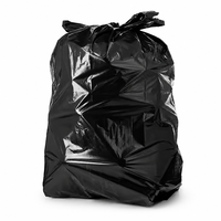Sacs poubelles noirs personnalisés avec logo, grand format 31*39 pouces, 30 microns, pour déchets domestiques, usine OEM