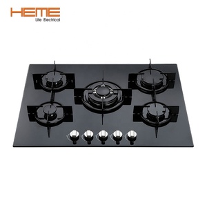 Home Kitchen Tempered Glass Top <b>Stove</b> 5 Burner Auto Ignition Built in Gas Cooktop - Product Image 1