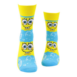 OEM personalizado más nuevos calcetines divertidos de moda calcetines de dibujos animados lindo <span class=keywords><strong>Kawaii</strong></span> Comics Anime <span class=keywords><strong>esponja</strong></span> calcetines para las mujeres - Product Image 3