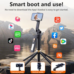 Bâton de <span class=keywords><strong>selfie</strong></span> intelligent contrôlable par gestes AI avec lumière de remplissage tricolore pour les caméras vidéo d'<span class=keywords><strong>action</strong></span>. - Product Image 6