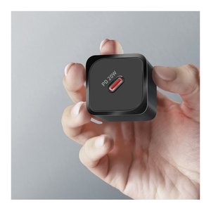 Cargador USB Tipo-C NANOTUBE 20W con Power Delivery, Negro TETRGAN1C20K - Product Image 3