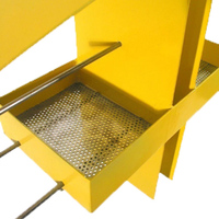 Mangeoire à oiseaux personnalisée JH-Mech, facile à nettoyer et à remplir, avec des plateaux d'alimentation en maille à structure équilibrée, en métal thermolaqué, suspendue.