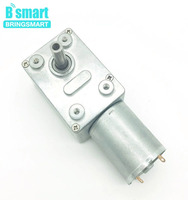 BringSmart JGY-370 12 V Moteur À COURANT CONTINU 6V Micro Moteur à Engrenages À Vis Sans Fin Inverse Couple Élevé Réducteur autobloquant 12 Volts Moteur 24V Moteur Électrique