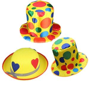 Costume de clown de fête d'Halloween coloré personnalisé MADESHINE, robe de clown, joker, bouffon, jaune à pois, chapeau de <span class=keywords><strong>cirque</strong></span>, quatre saisons - Product Image 2