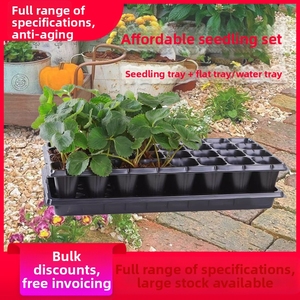 Plateaux de semis pour légumes et fruits X155, plateaux <span class=keywords><strong>en</strong></span> plastique épais pour jardin, ensemble de plateaux de semis - Product Image 6
