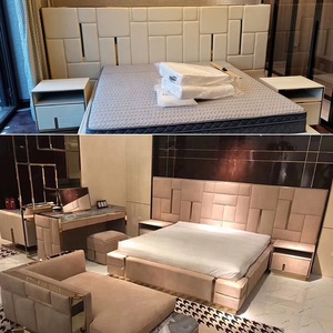 Mới Nhất Sang Trọng Da King-Size Giường Với Các Tính Năng Lưu Trữ Và Một <span class=keywords><strong>Headboard</strong></span> Rất Phong Cách Đồ Nội Thất Phòng Ngủ Cao Cấp Khung Giường - Product Image 5