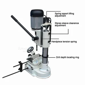Máquina Mortajadora <span class=keywords><strong>para</strong></span> Madera 220V 0.75KW 750W, Fresadora <span class=keywords><strong>para</strong></span> Perforar y Cortar Madera, <span class=keywords><strong>para</strong></span> Hacer Orificios y Espigas de 6~15MM - Product Image 6