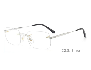 高級ブランドビンテージ眼鏡眼鏡カスタムメイド光学式リムレス眼鏡フレーム純粋なチタンフレーム - Product Image 4