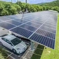 Système de montage de carport solaire en aluminium galvanisé à chaud de haute qualité, résistant à la rouille, pour l'extérieur, structure de carport solaire Jingshuo