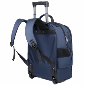 Custom New Fashion Multi-Functional Waterproof Oxford Geometric Zipper Softback Travel Laptop Trolley <b>Backpack</b> - Product Image 2