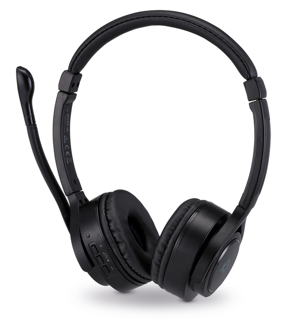 OEM for 5.4 On-Ear Wireless PC Headphones with External Mic for Calls Teams Zoom & Skype Meetings