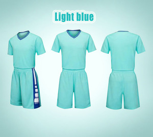 Conjunto corto Retro de gran tamaño de alta calidad en blanco <span class=keywords><strong>muy</strong></span> barato niños manga uniforme tela para usar fútbol Jersey fútbol personalizado - Product Image 5