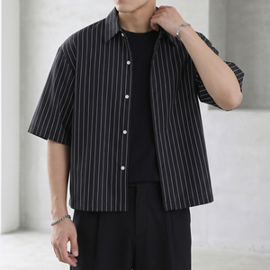 Camicie da Ufficio per <span class=keywords><strong>Uomo</strong></span> Taglie Forti a Manica Corta, Produttore di <span class=keywords><strong>Abbigliamento</strong></span> Personalizzato di Guangzhou, Stampa Digitale, <span class=keywords><strong>Abbigliamento</strong></span> Estivo Maschile - Product Image 1
