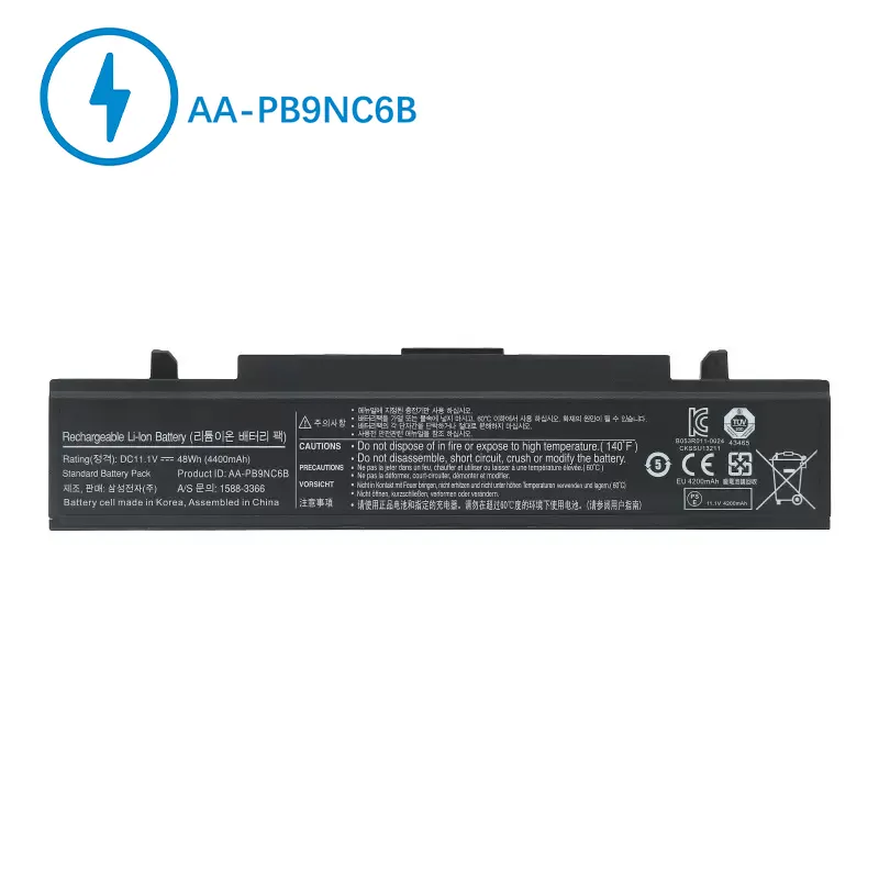 AA-PB9NC6B AA-PB9NS6B OEM แบตเตอรี่แล็ปท็อปสําหรับ Samsung NP350V5C NT370E5J แบตเตอรี่โน้ตบุ๊คแบบชาร์จไฟได้