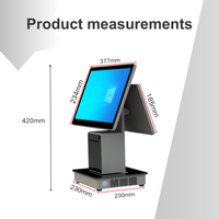 Terminal de point de vente intelligent, machine de point de vente, écran tactile 15,6 pouces, système de point de vente tout-en-un, caisse enregistreuse, machine de caisse, EPOS, caisse enregistreuse