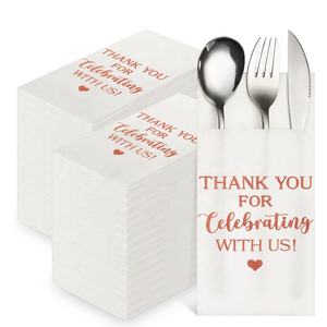 ผ้าเช็ดปากสีขาวแบบใช้แล้วทิ้งสำหรับงานปาร์ตี้หรืองานแต่งงาน - Product Image 4