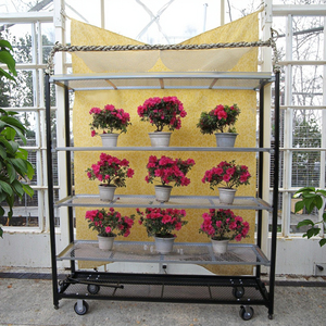 Pour étagère à <span class=keywords><strong>fleurs</strong></span> en métal antirouille avec finition enduite de poudre Présentoir de balcon intérieur autoportant - Product Image 5