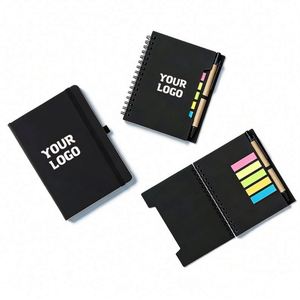 Wholesale Promo Custom A6 Notebook with Personalised Print Logo Pu Leather Hardcover Journal Diary Notebook for Business Gift - Product Image 1