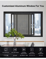 Ventana Corredera de Aleación de Aluminio Personalizada, Doble Acristalamiento Templado, Ahorro de Energía, Aislamiento Térmico, Impermeable, Ventanas para Balcón de Hotel