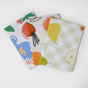 オーガニックコットン小麦粉サックタオル100% カスタムデザインデジタルプリントキッチン皿織りリネンティータオル - Product Image 6