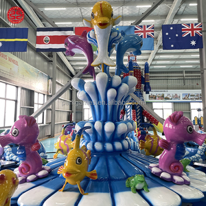 Manège Rotatif Île des Dauphins Personnalisé pour <span class=keywords><strong>Parc</strong></span> d'Attractions Extérieur, <span class=keywords><strong>Parc</strong></span> Aquatique à Thème, à Vendre - Product Image 4