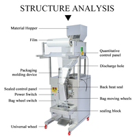 Threehead Weigher Pack Machine Máquina de embalaje multifuncional Snack Spice Potato Chip Sugar Sachet Pack Machine